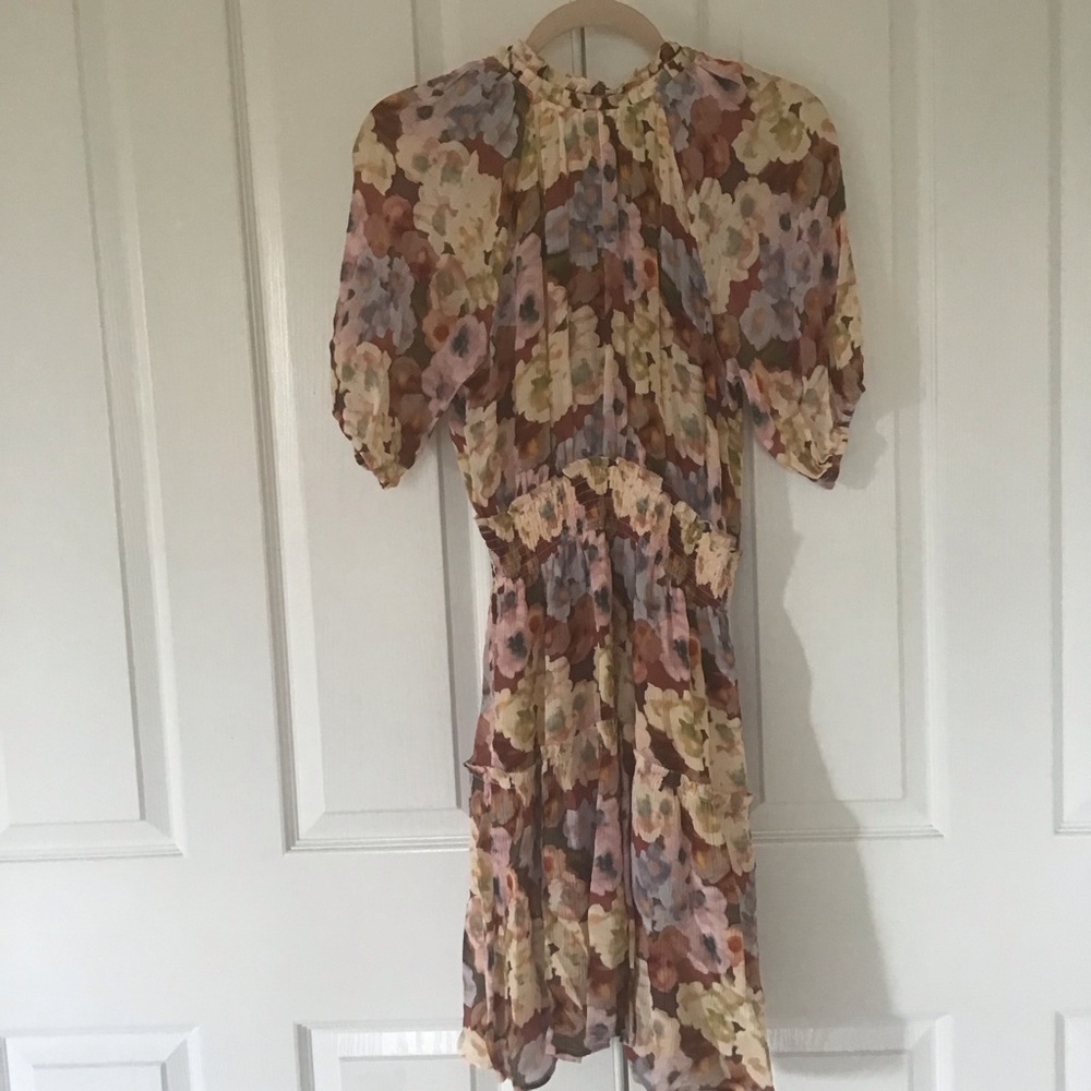 Rails floral puff sleeve dress XS - Picture 4 of 6